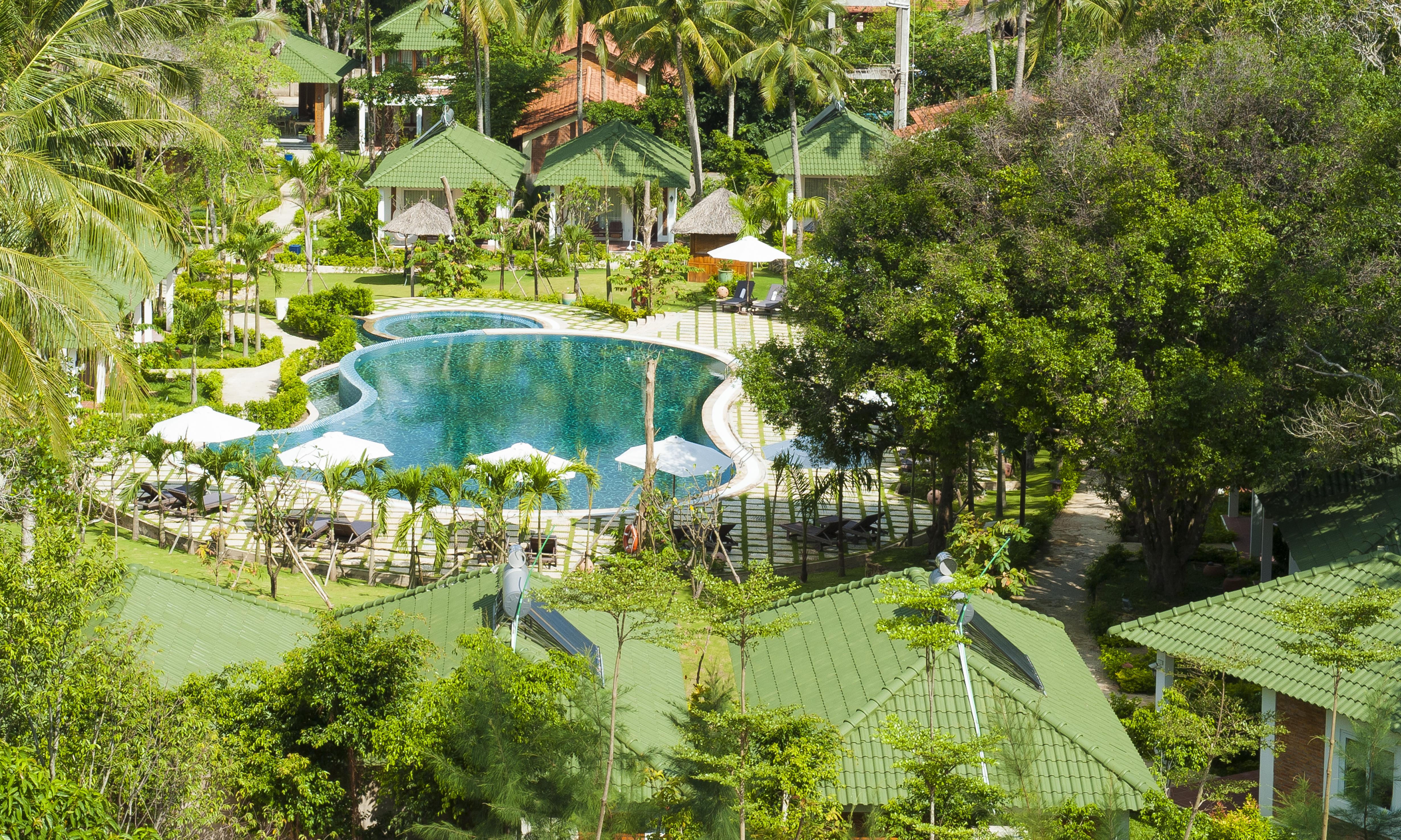 Famiana Green Villa Дуонг-Донг Экстерьер фото