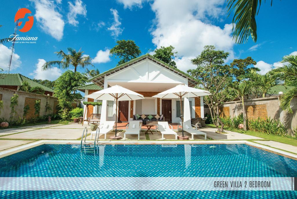Famiana Green Villa Дуонг-Донг Экстерьер фото